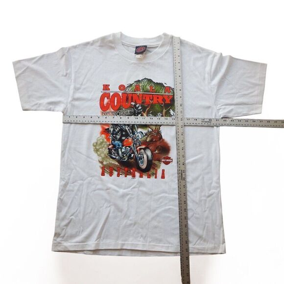 Harley-Davidson Vintage 1999 Morgan & Wacker Australia Short Sleeve Shirt Men's - Picture 5 of 9